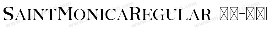 SaintMonicaRegular 下载字体转换